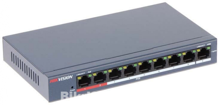 Hikvision DS-3E0109P-E/M(B) 8 Port Unmanaged PoE Switch